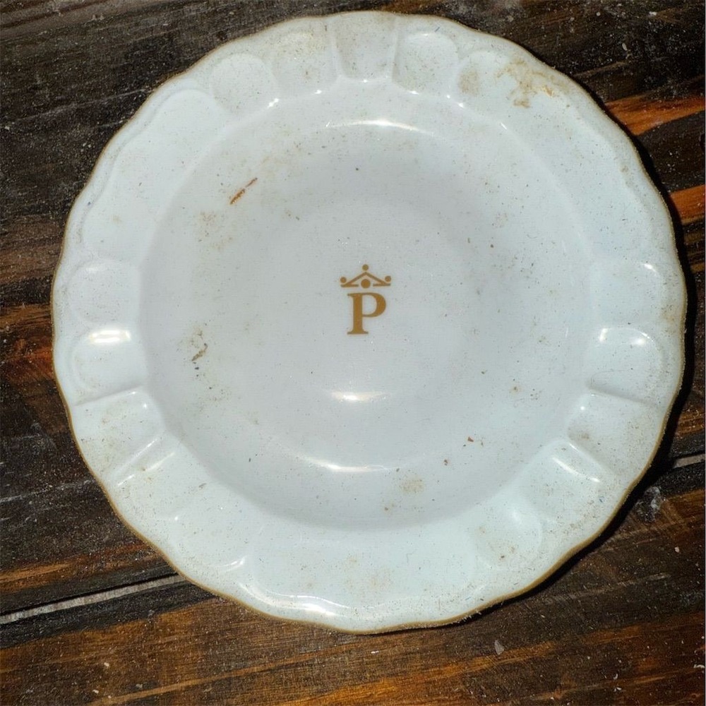 Antique Capeans Porcelain Ashtray Saucer - 90s El Corte Ingles - Very Rare